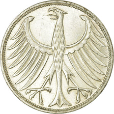 Coin, GERMANY - FEDERAL REPUBLIC, 5 Mark, 1970, Karlsruhe, AU(50-53), Silver