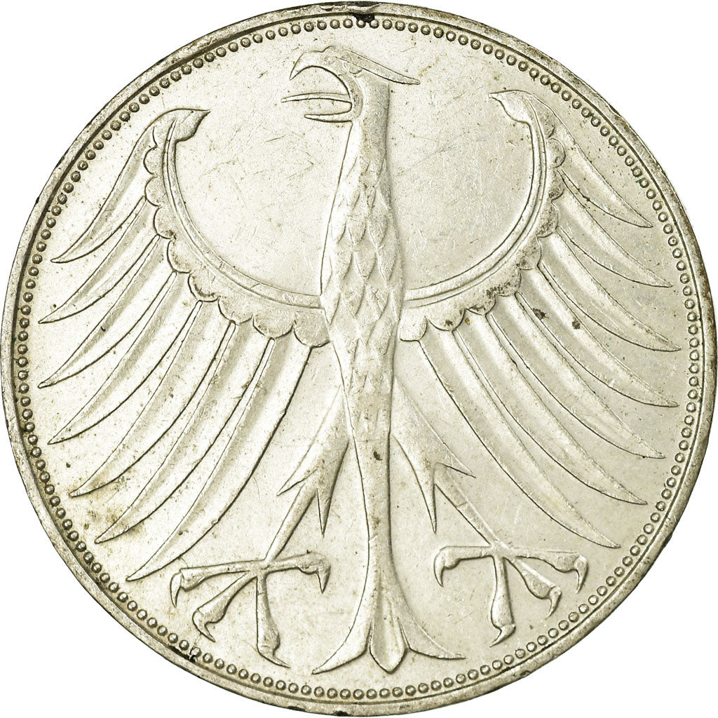 Coin, GERMANY - FEDERAL REPUBLIC, 5 Mark, 1973, Munich, AU(50-53), Silver