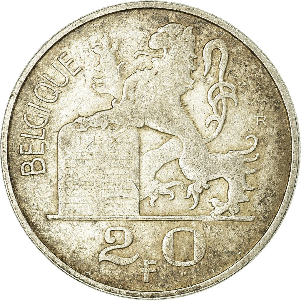 Coin, Belgium, 20 Francs, 20 Frank, 1949, VF(30-35), Silver, KM:140.1