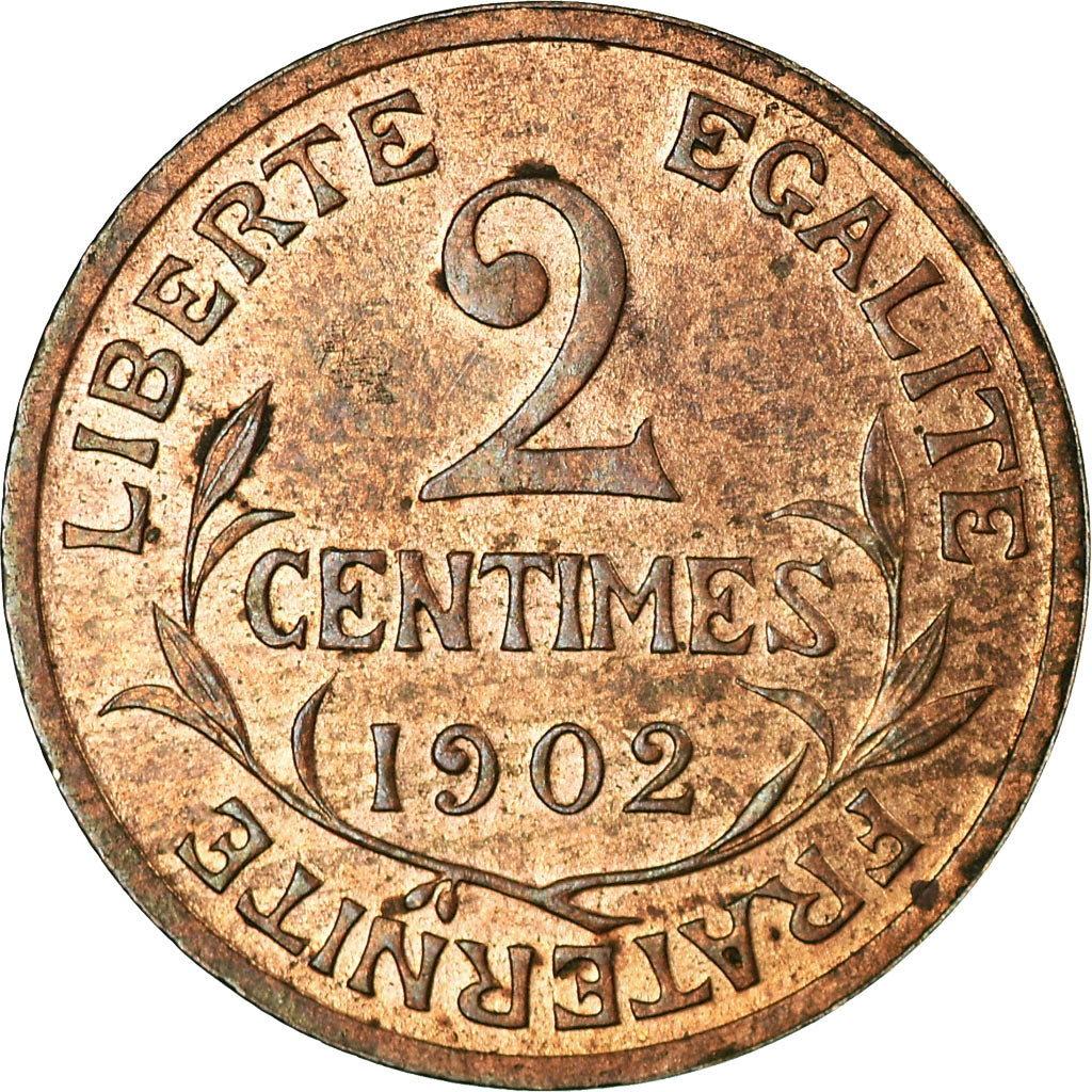 Monnaie, France, Dupuis, 2 Centimes, 1902, Paris, TTB+, Bronze, Gadoury:107