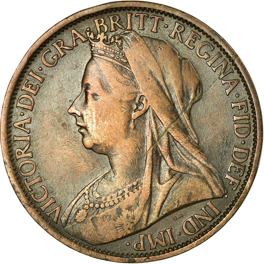Coin, Great Britain, Victoria, Penny, 1899, EF(40-45), Bronze, KM:790