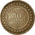 Monnaie, Tunisie, Muhammad al-Nasir Bey, 10 Centimes, 1911, Paris, TTB, Bronze