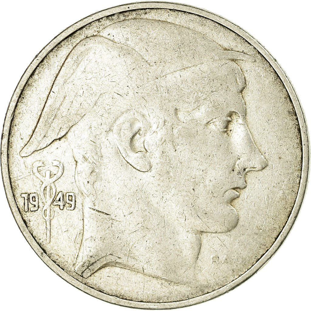 Coin, Belgium, 20 Francs, 20 Frank, 1949, VF(30-35), Silver, KM:140.1
