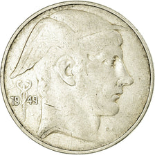 Coin, Belgium, 20 Francs, 20 Frank, 1949, VF(30-35), Silver, KM:140.1