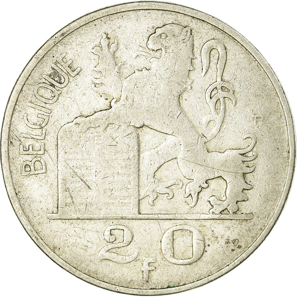 Coin, Belgium, 20 Francs, 20 Frank, 1949, VF(30-35), Silver, KM:140.1