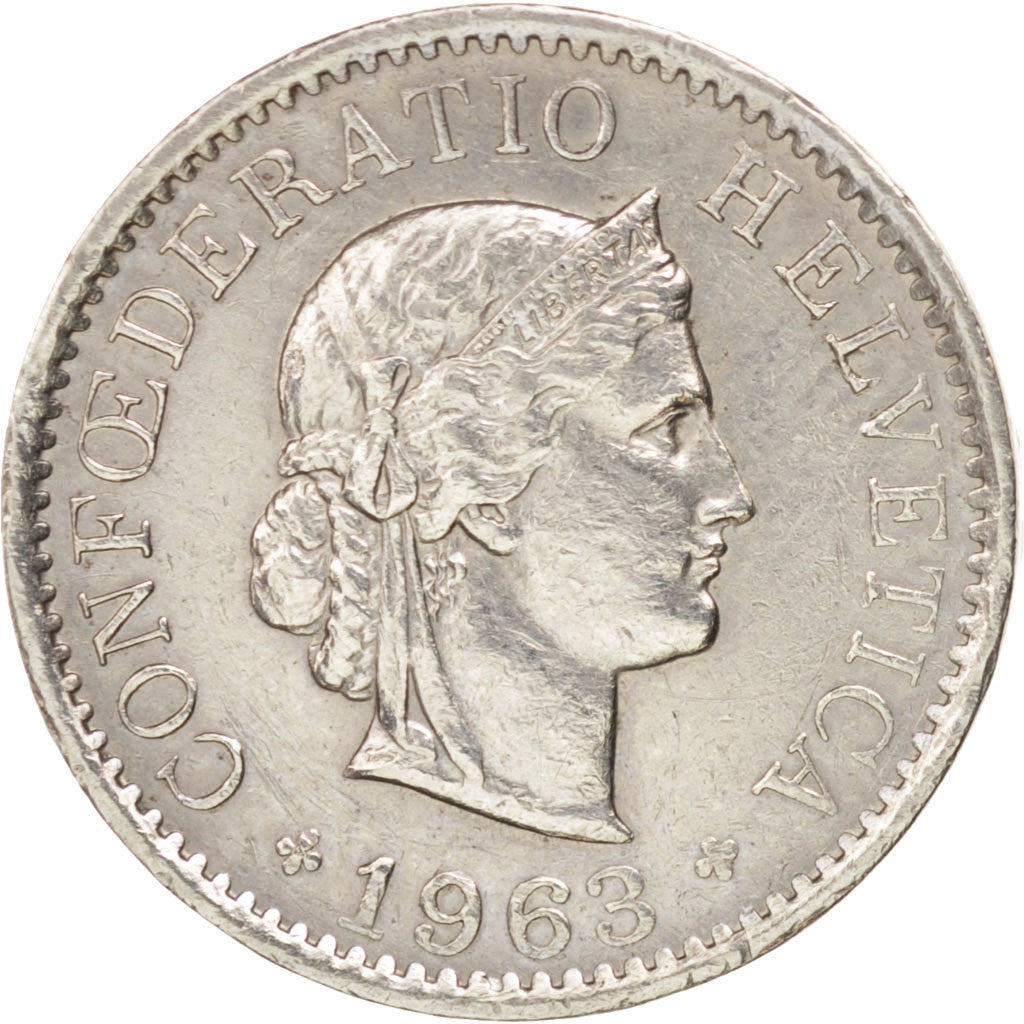 Svizzera, 5 Rappen, 1963, Bern, BB+, Rame-nichel, KM:26