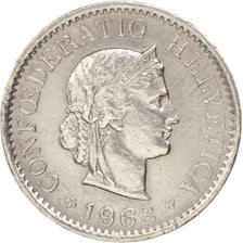 Svizzera, 5 Rappen, 1963, Bern, BB+, Rame-nichel, KM:26
