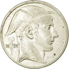 Coin, Belgium, 50 Francs, 50 Frank, 1951, EF(40-45), Silver, KM:137