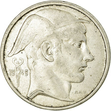 Coin, Belgium, 50 Francs, 50 Frank, 1949, EF(40-45), Silver, KM:136.1