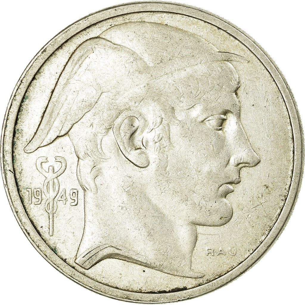 Coin, Belgium, 50 Francs, 50 Frank, 1949, EF(40-45), Silver, KM:136.1