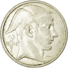 Coin, Belgium, 50 Francs, 50 Frank, 1949, EF(40-45), Silver, KM:136.1