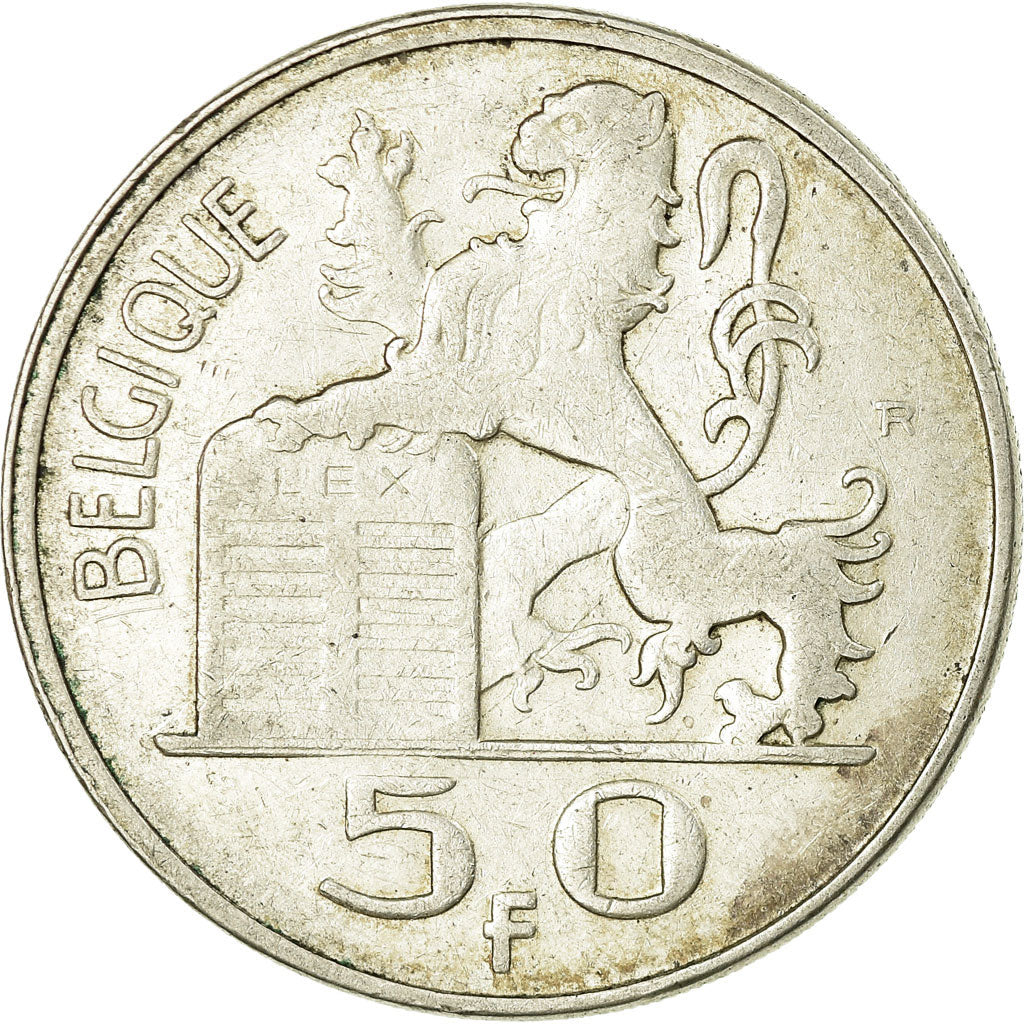 Coin, Belgium, 50 Francs, 50 Frank, 1949, EF(40-45), Silver, KM:136.1