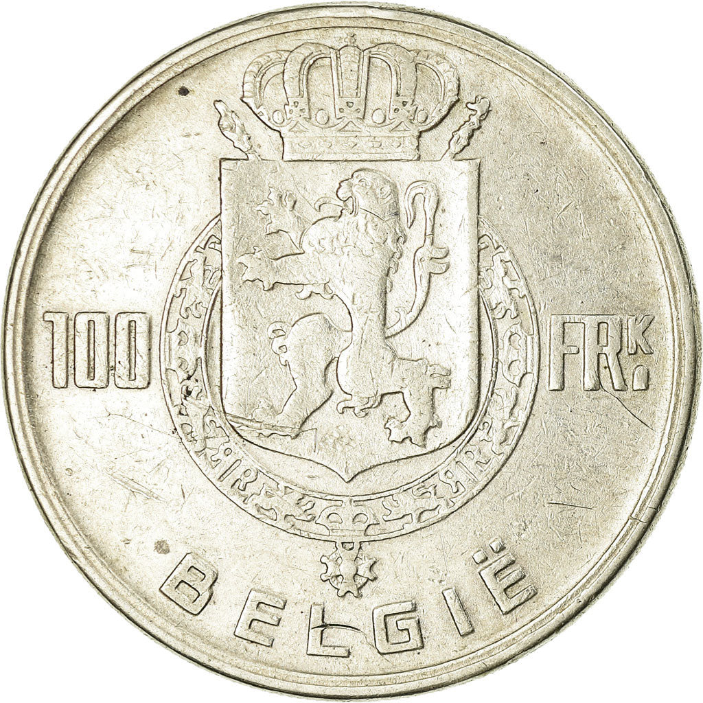 Coin, Belgium, 100 Francs, 100 Frank, 1951, EF(40-45), Silver, KM:139.1