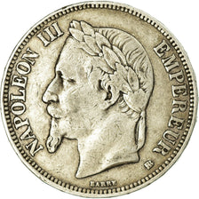 Münze, Frankreich, Napoléon III, 5 Francs, 1869, Strasbourg, S+, Silber