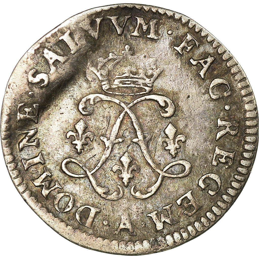 Coin, France, Louis XIV, 4 Sols aux 2 L, 1691, Paris, EF(40-45), KM 281.1
