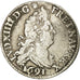 Coin, France, Louis XIV, 4 Sols aux 2 L, 1691, Paris, VF(30-35), KM 281.1
