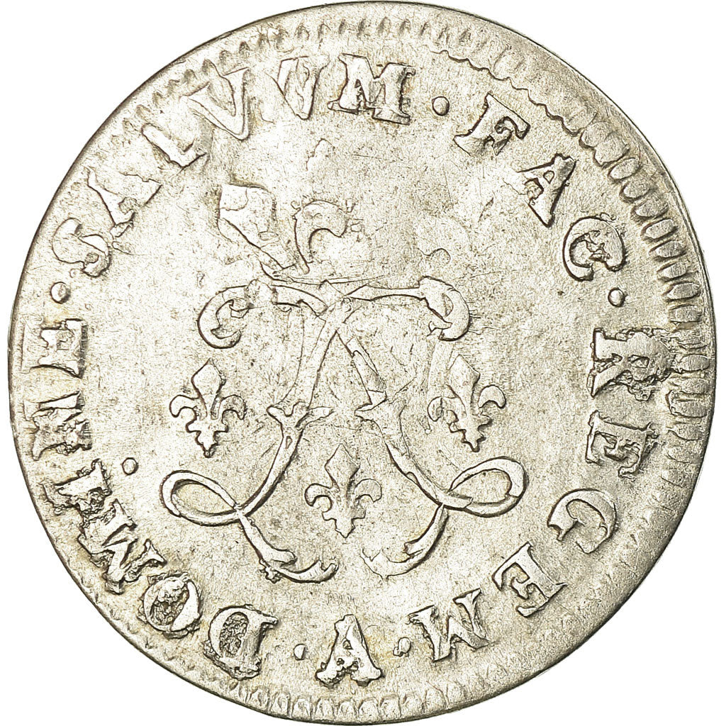Moneda, Francia, Louis XIV, 4 Sols aux 2 L, 1692, Paris, BC+