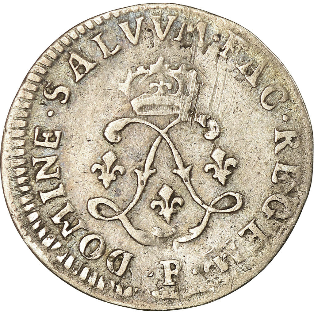 Monnaie, France, Louis XIV, 4 Sols aux 2 L, 1691, Rouen, TB, Gadoury 106