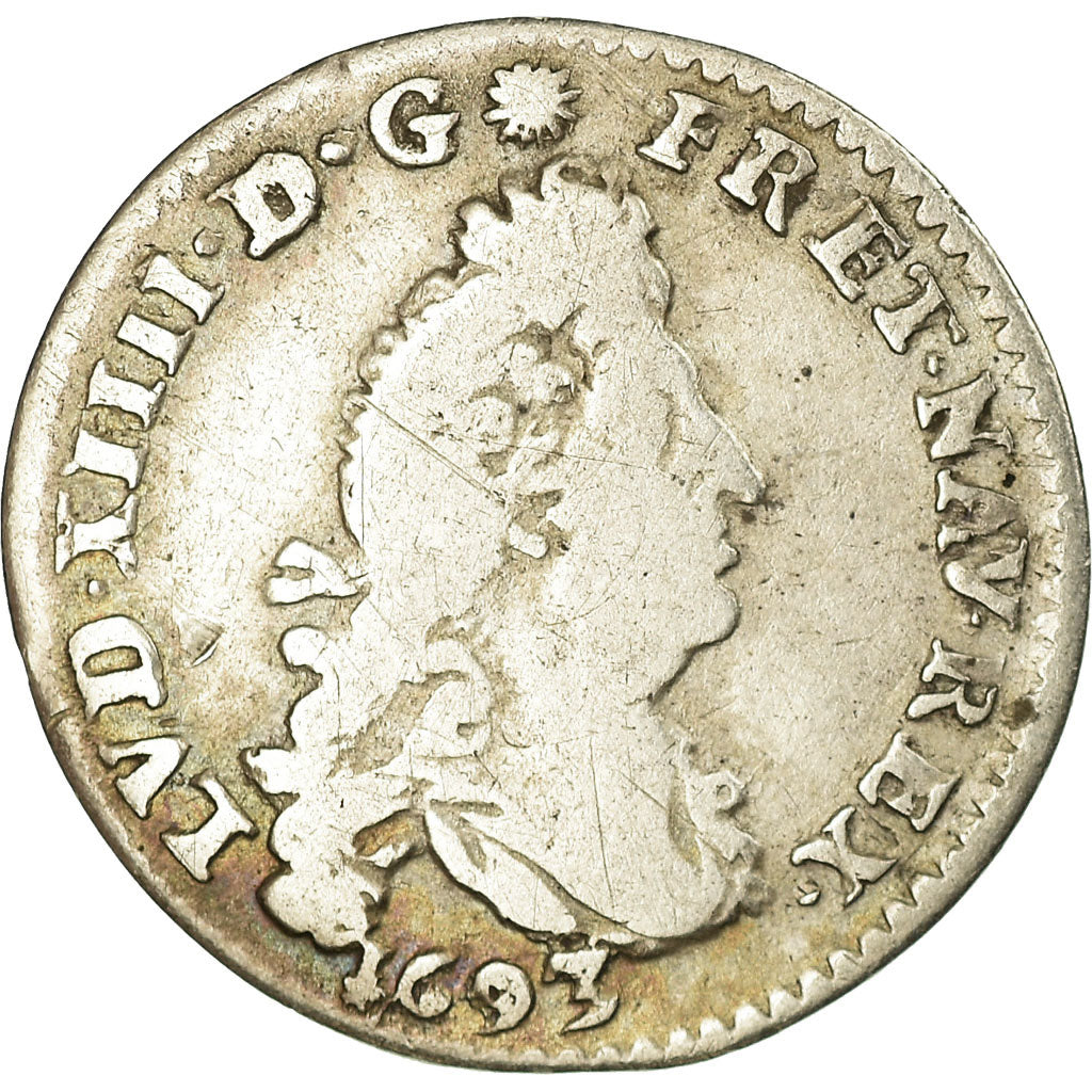 Munten, Frankrijk, Louis XIV, 4 Sols aux 2 L, 1693, Tours, FR