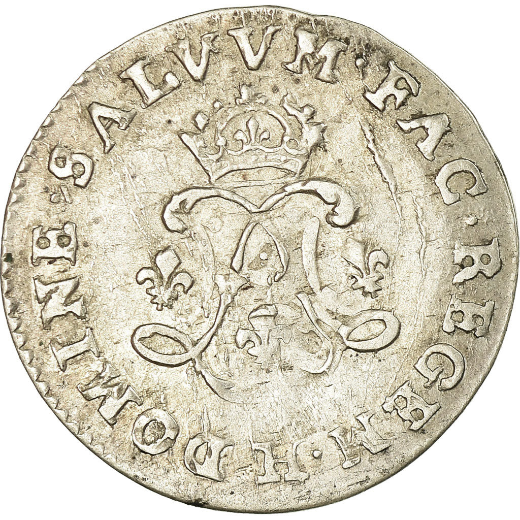 Moneta, Francia, Louis XIV, 4 Sols aux 2 L, 1692, La Rochelle, MB+