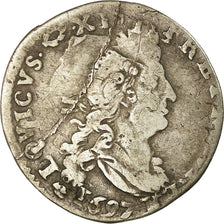 Moneta, Francia, Louis XIV, 4 Sols aux 2 L, 1697, La Rochelle, B+,  Gadoury:106