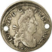 Moneta, Francia, Louis XIV, 4 Sols aux 2 L, 1695, Besançon, MB+, Droulers:677