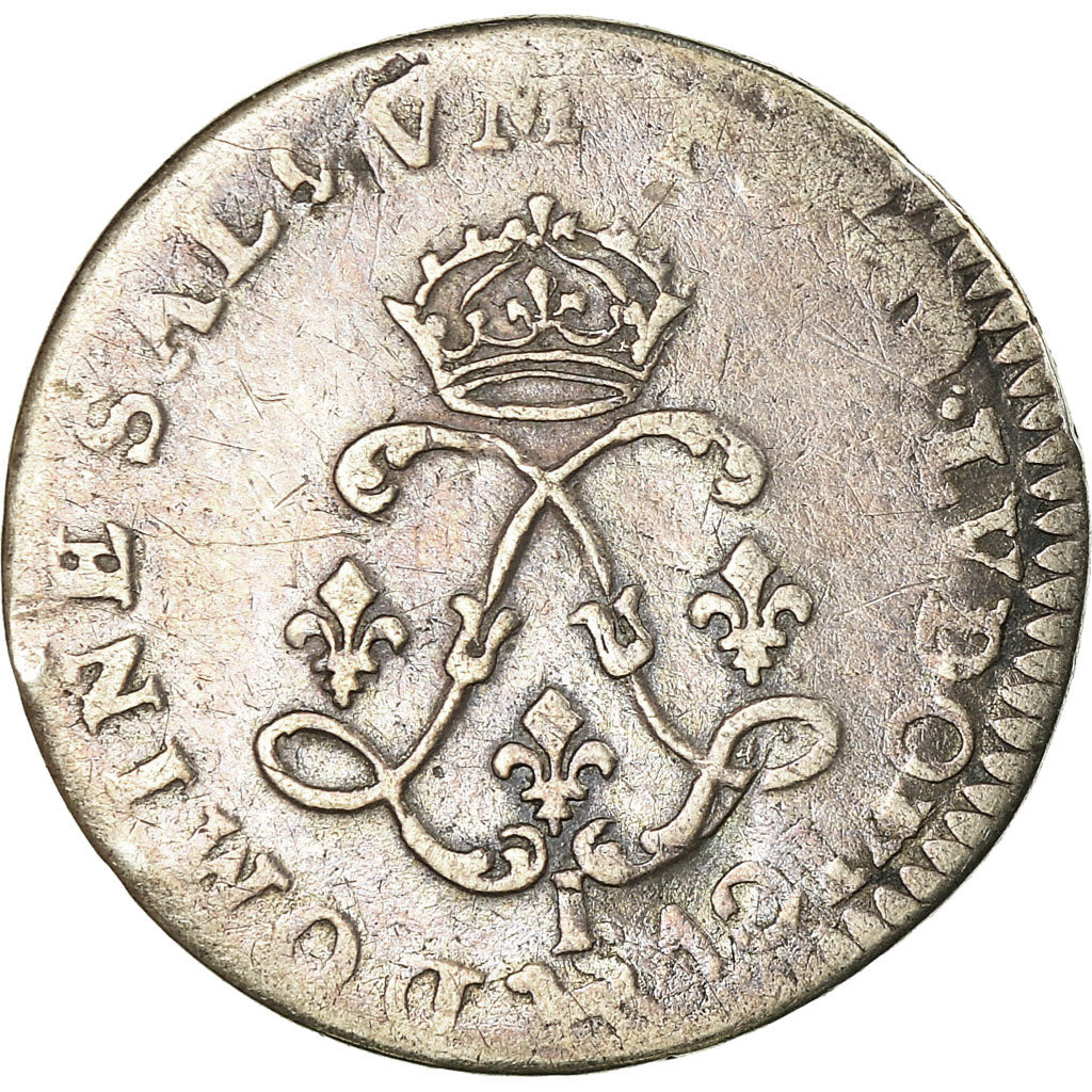 Monnaie, France, Louis XIV, 4 Sols aux 2 L, 1695, Limoges, TB, Gadoury:106