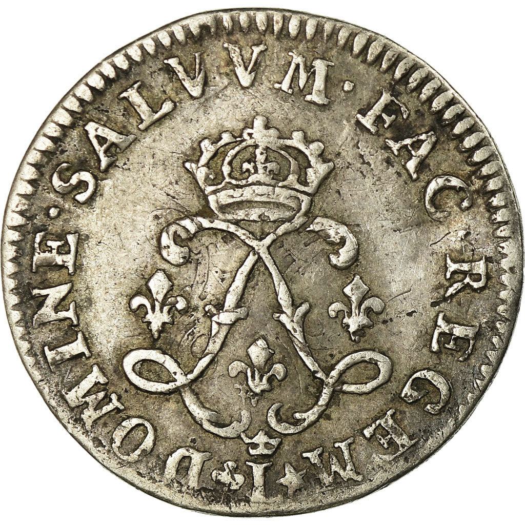 Münze, Frankreich,  Louis XIV, 4 Sols aux 2 L, 1691, Lille, S+, Gadoury:106