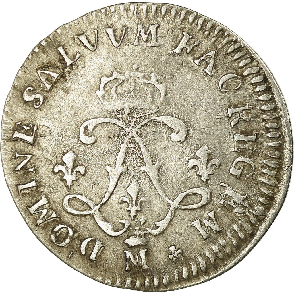 Munten, Frankrijk, Louis XIV, 4 Sols aux 2 L, 1691, Metz, FR+