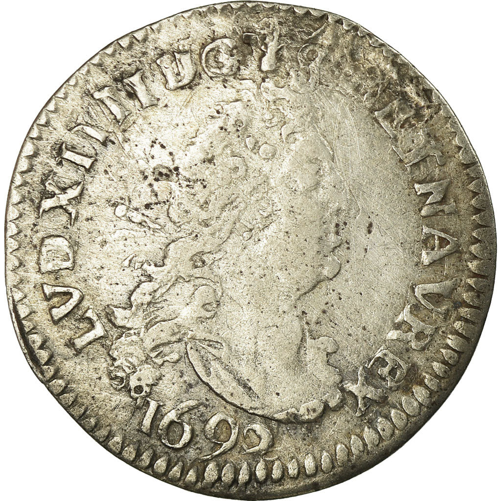 Münze, Frankreich, Louis XIV, 4 Sols aux 2 L, 1692, Metz, S+, Gadoury:106