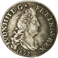 Munten, Frankrijk, Louis XIV, 4 Sols aux 2 L, 1692, Bourges, FR+
