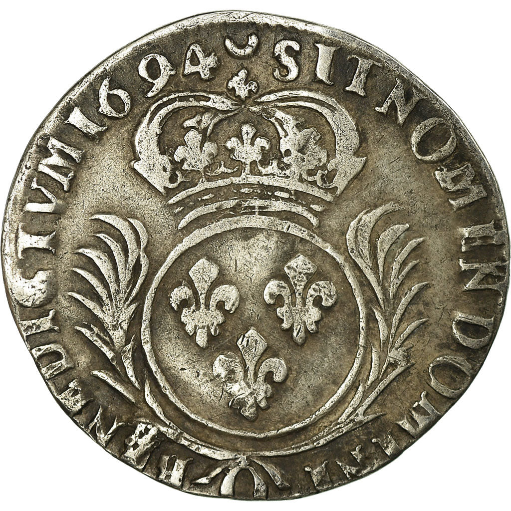 Moneta, Francia, Louis XIV, 1/12 Écu aux palmes,1694, Riom
