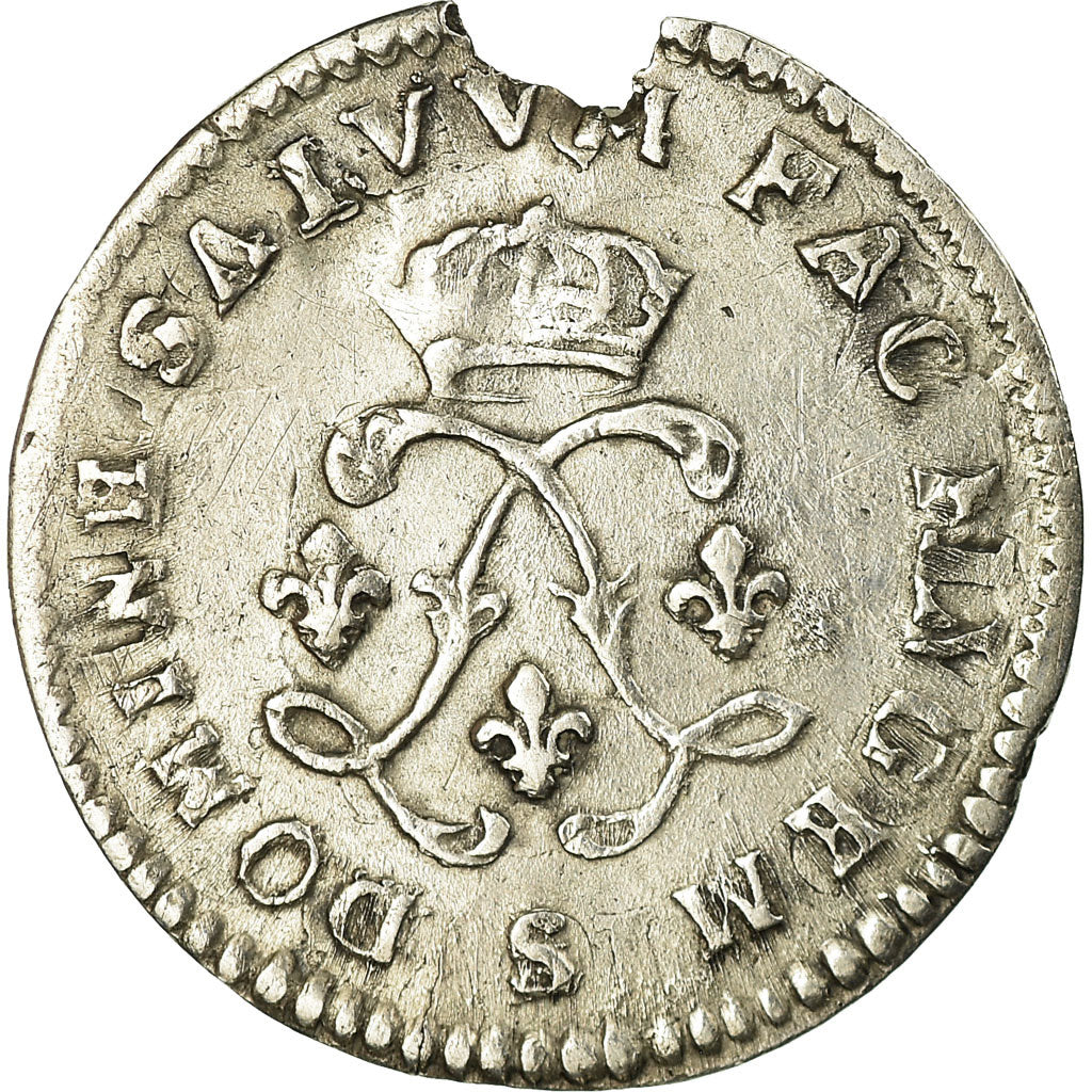 Monnaie, France, Louis XIV, 4 Sols aux 2 L, 1693, Reims, TTB, Gadoury:106
