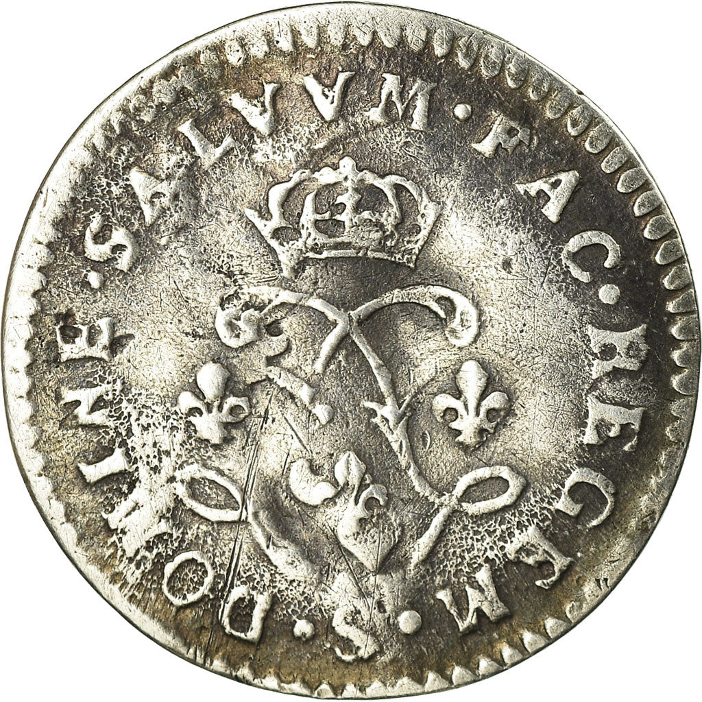 Monnaie, France, Louis XIV, 4 Sols aux 2 L, 1692, Reims, TB+, Gadoury:106