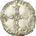 Moneta, Francia, Henri IV, 1/8 Ecu, 1607, Nantes, MB+, Argento, Sombart:4688