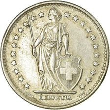 Coin, Switzerland, 2 Francs, 1965, Bern, AU(50-53), Silver, KM:21