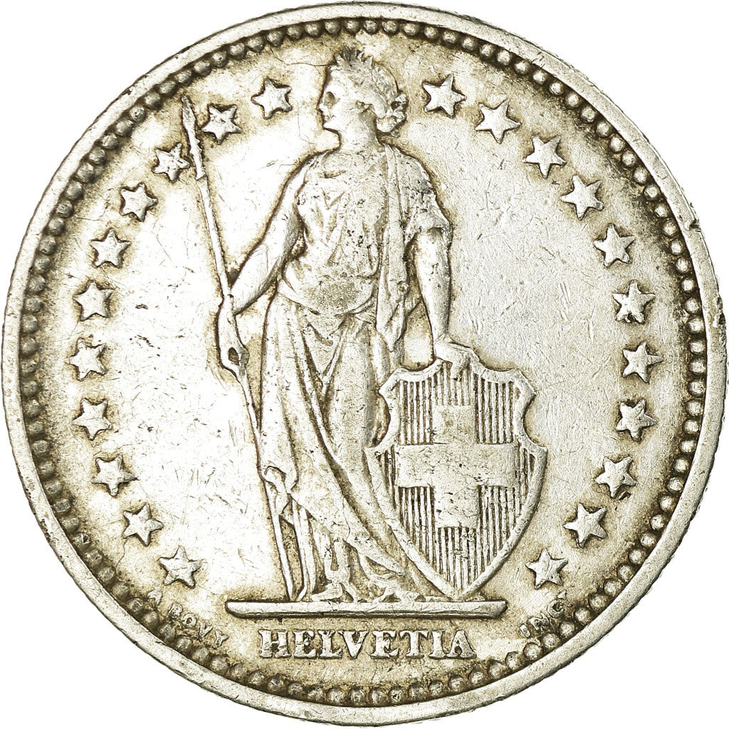 Coin, Switzerland, 2 Francs, 1905, Bern, EF(40-45), Silver, KM:21