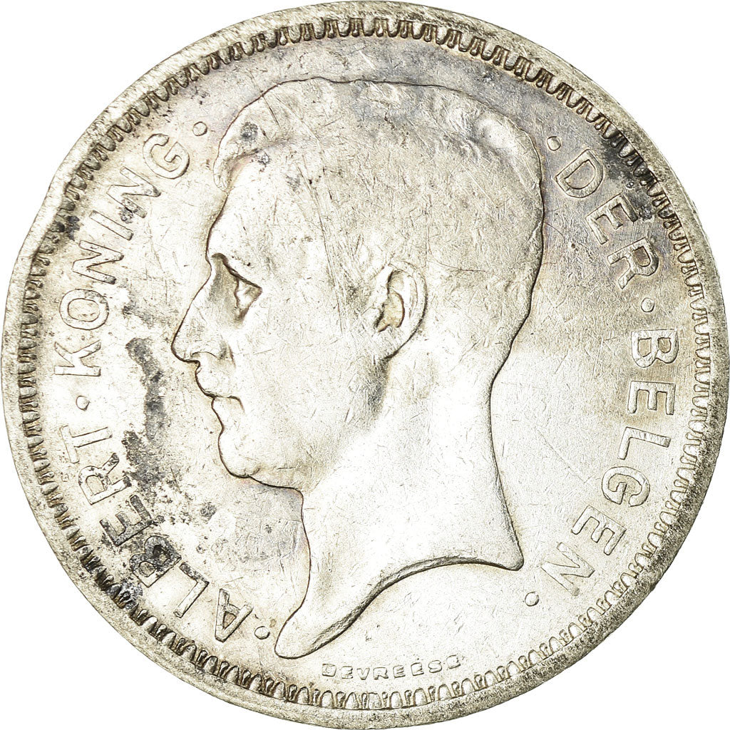 Coin, Belgium, 20 Francs, 20 Frank, 1934, VF(30-35), Silver, KM:104.1
