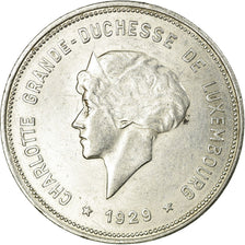 Coin, Luxembourg, Charlotte, 5 Francs, 1929, AU(50-53), Silver, KM:38