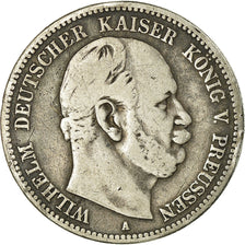 Coin, German States, PRUSSIA, Wilhelm I, 2 Mark, 1876, Berlin, VF(20-25)