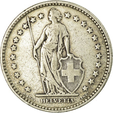 Coin, Switzerland, 2 Francs, 1921, Bern, VF(30-35), Silver, KM:21