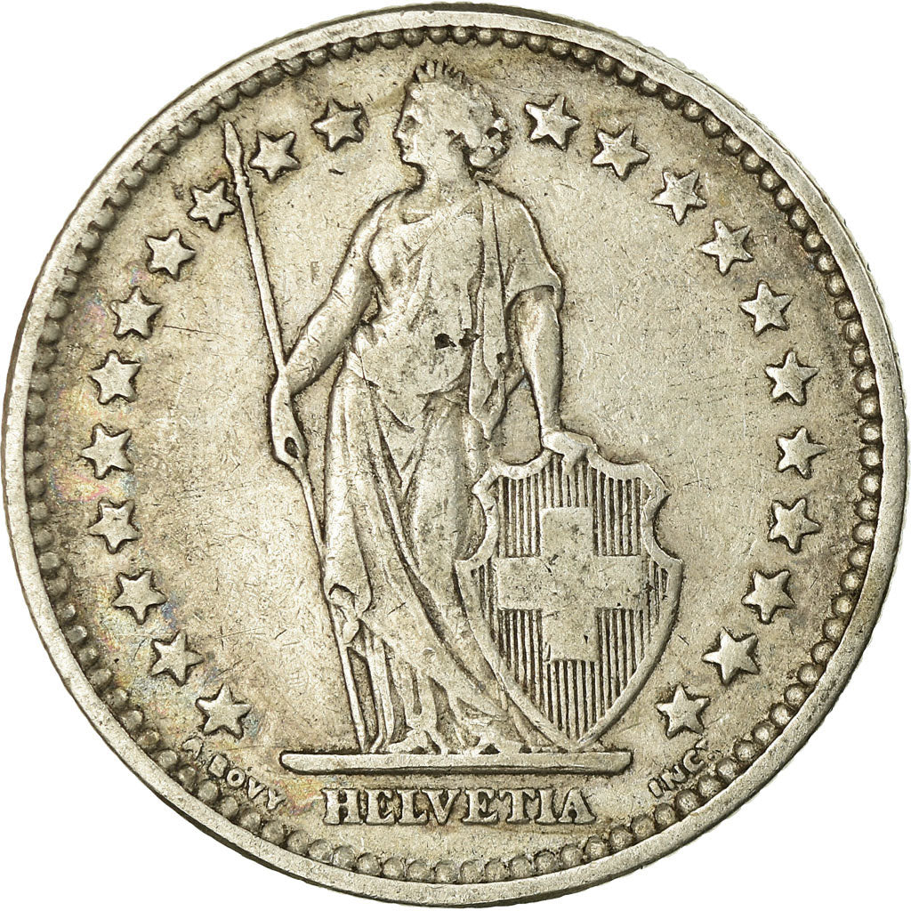 Coin, Switzerland, 2 Francs, 1906, Bern, EF(40-45), Silver, KM:21