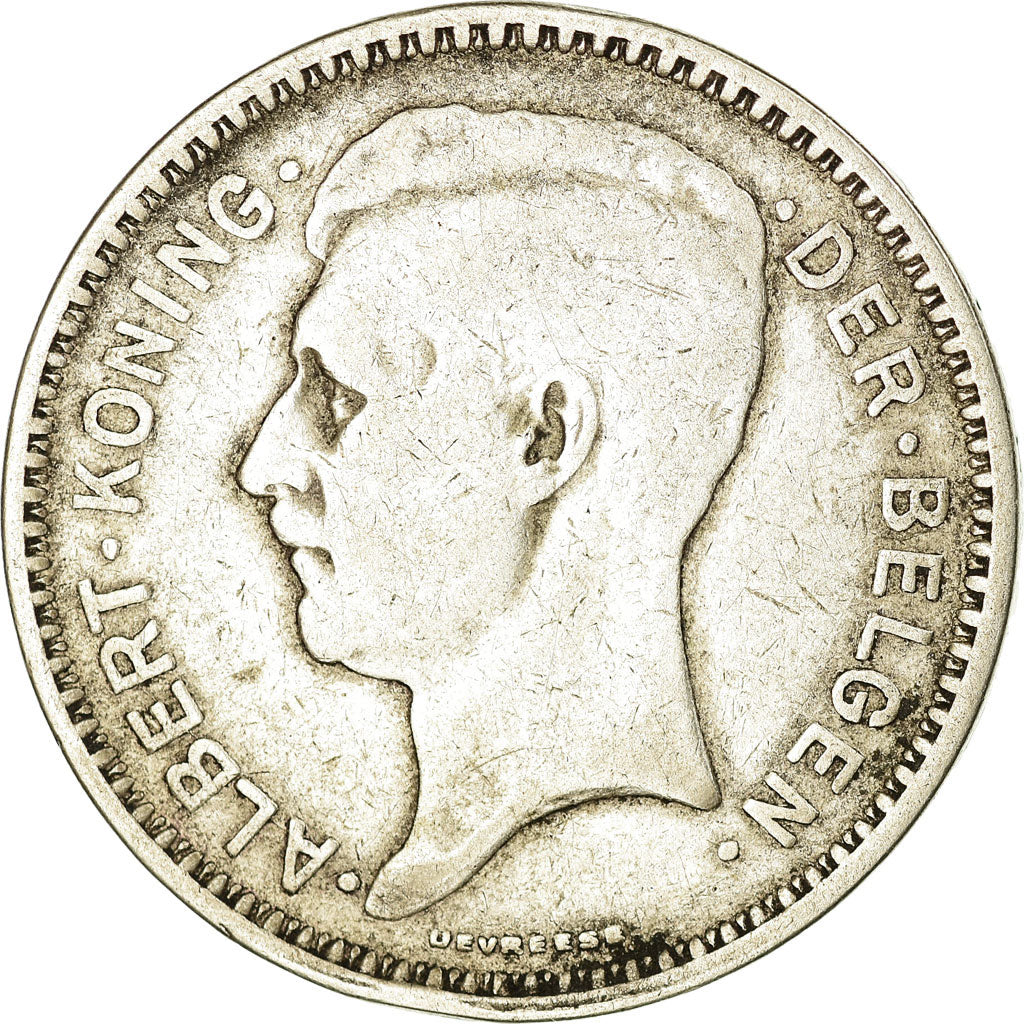 Coin, Belgium, 20 Francs, 20 Frank, 1934, VF(30-35), Silver, KM:104.1