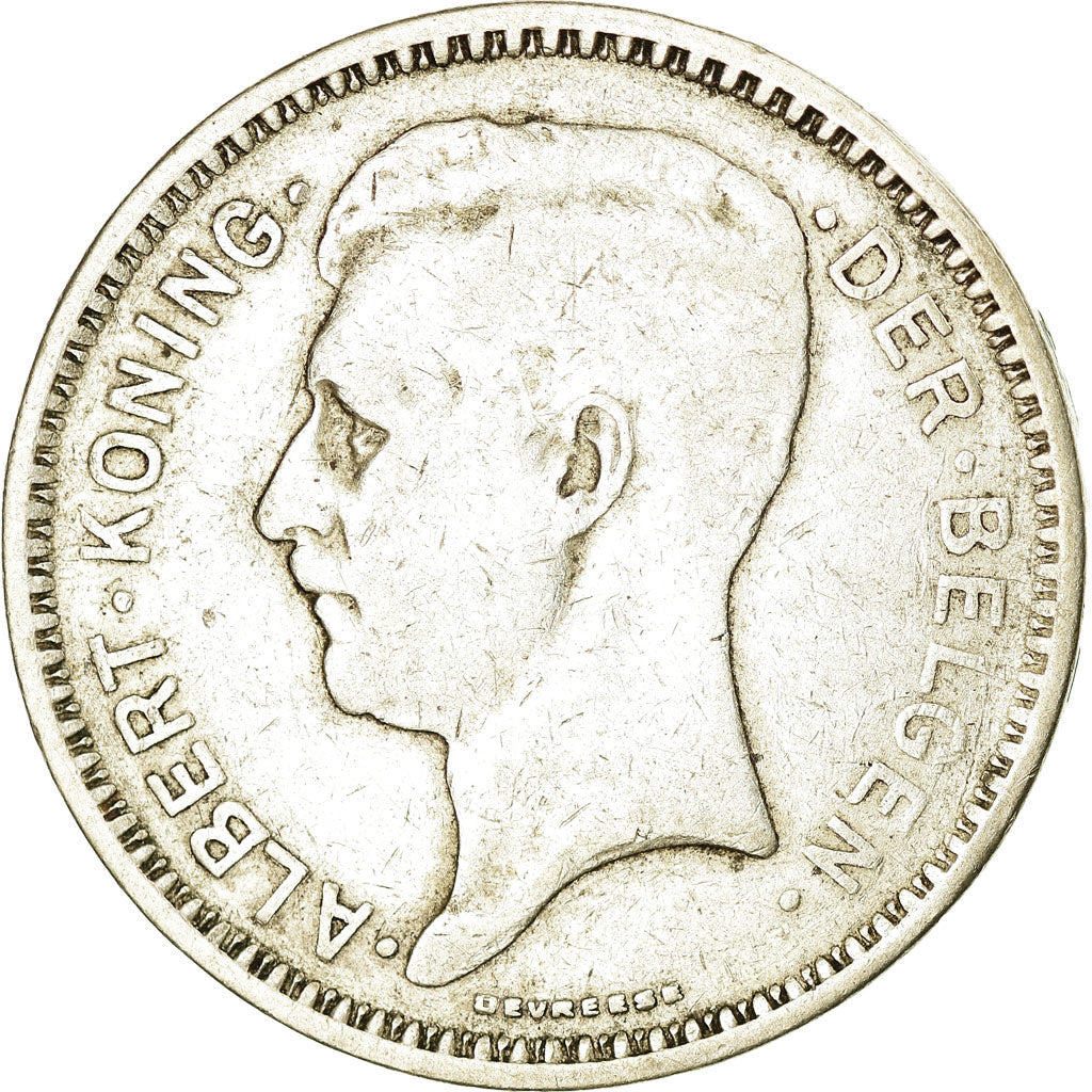 Coin, Belgium, 20 Francs, 20 Frank, 1934, EF(40-45), Silver, KM:104.1