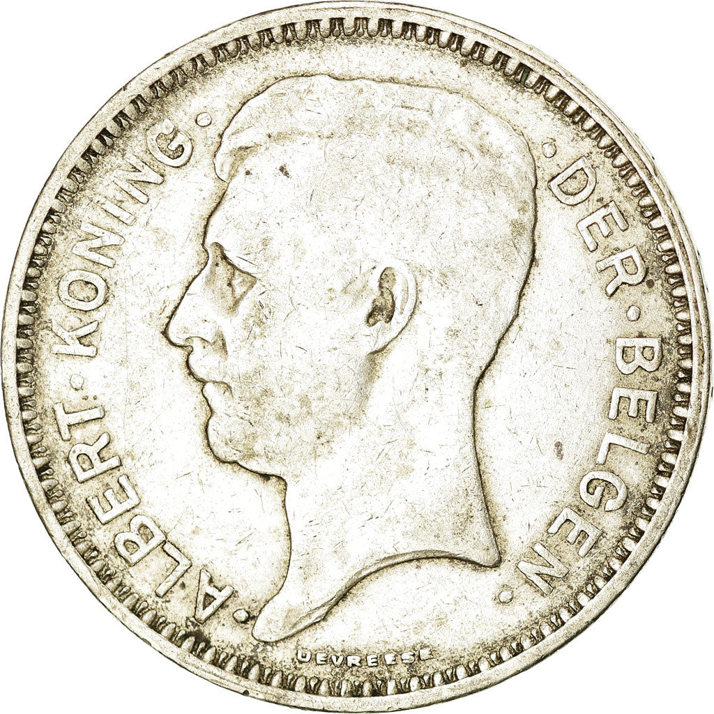 Coin, Belgium, 20 Francs, 20 Frank, 1934, EF(40-45), Silver, KM:104.1
