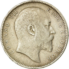 Coin, INDIA-BRITISH, Edward VII, Rupee, 1906, Bombay, EF(40-45), Silver, KM:508