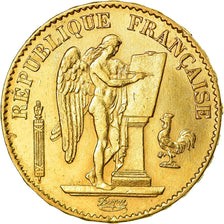 Moneta, Francia, Génie, 20 Francs, 1876, Paris, BB+, Oro, KM:825, Gadoury:1063