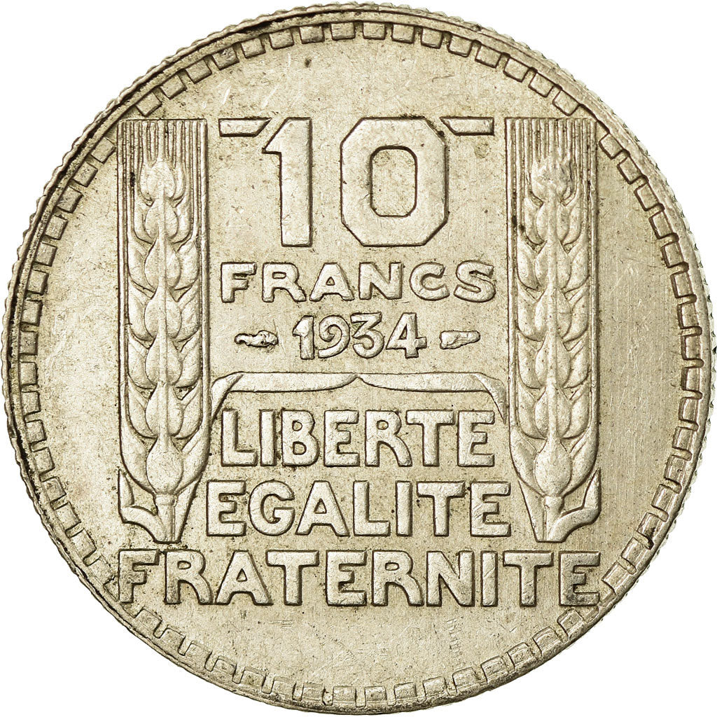 Monnaie, France, Turin, 10 Francs, 1934, Paris, TTB, Argent, Gadoury:801, KM:878