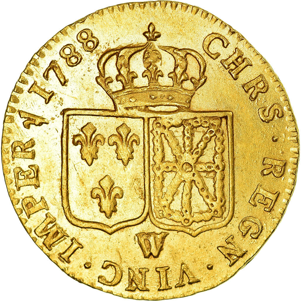Monnaie, France, Louis XVI, Louis d'or à la tête nue, 1788, Lille, TTB+