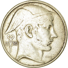 Coin, Belgium, 50 Francs, 50 Frank, 1950, EF(40-45), Silver, KM:137